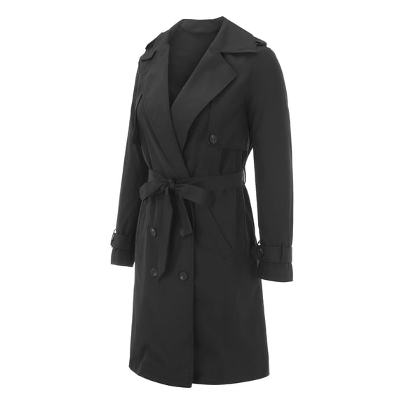 Vedolay Womens Tops Womens Casual Long Sleeve Open Front Lapel Collar Casual Jacket,Black S