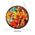 thumbnail image 2 of Decoración del hogar, decoración de habitaciones, decoración de paredes, vitrales otoñales colgantes de 20 cm con hojas de arce, atrapasoles para ventanas, adornos decorativos colgantes otoñales, vitr, 2 of 4