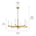 thumbnail image 6 of Kichler Lighting - Sycara - 243.6W 6 LED Chandelier-20 Inches Tall and 36.25, 6 of 7