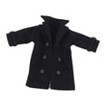 thumbnail image 2 of arctrm 1 12 Scale Action Figure Trench Coat Miniature Clothing Dress Up Accessory for 6 Black, 2 of 10