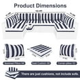 thumbnail image 2 of XXLYY Outdoor Replacement Cushions for Patio Furniture, 14 Piece Patio Sectional Cushions, 4" Water-Resistant Replacement Sofa Cushions Fits 6-seat Rattan Conversation Set, 2 of 7