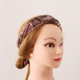 thumbnail image 3 of Diadema anudada con lentejuelas Soledad Rosado Anchas, 3 of 9