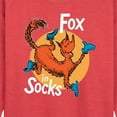 thumbnail image 2 of Dr. Seuss - Fox In Socks Jumping - Women's Lightweight French Terry Pullover, 2 of 6