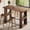 Black walnut, variant on Farmhouse 63 in Bar Height Table, Rectangular Pub Counter with 2 Storage Shelves and Metal Footrest, Space-Saving Coffee Bar Console for Kitchen & Small Spaces - Black Walnut
