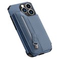 thumbnail image 1 of Card Holder Cover Flip Cell Phone Clip PU Card Slots Magnetic Shockproof phone case for iP14, 1 of 5