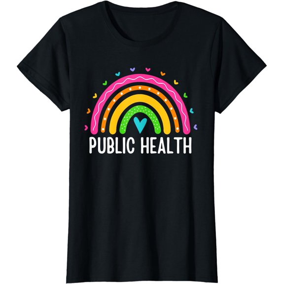 Public Health Women Rainbow Healthcare Worker T-Shirt