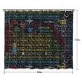 thumbnail image 5 of Math Equations Periodic Table Black Pattern Shower Curtain 84"x72" ,Bathroom Decorative Shower Curtains Set with 12 Hooks,Modern Waterproof Washable Shower Curtain, 5 of 6