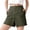 Green |#18, variant on Bermuda Shorts for Women High Waisted Linen Dressy Casual Pleated Wide Leg Summer Shorts with Elastic Waist Green S