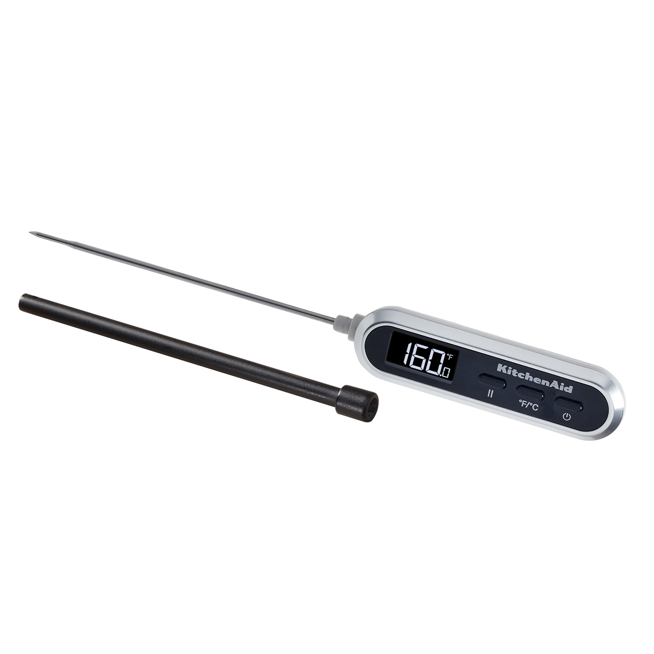 KitchenAid Rapid Response Digital Food Thermometer, -4F to 482F/-20C to 250C, Black, KQ905