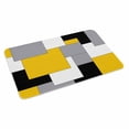 thumbnail image 2 of Yellow Grey Black Geometric Door Mat&nbsp;Indoor Outdoor Entrance,Non Slip Rug for Kitchen Bathroom Entryway Rug,Middle Century Art Abstract Aesthetics Washable Doormat Floor Mat 20x31.5 Inch, 2 of 8