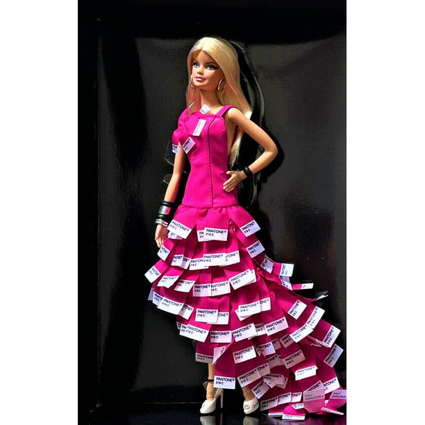zwaard Betreffende rand Barbie Collector Pink in Pantone Doll - Walmart.com