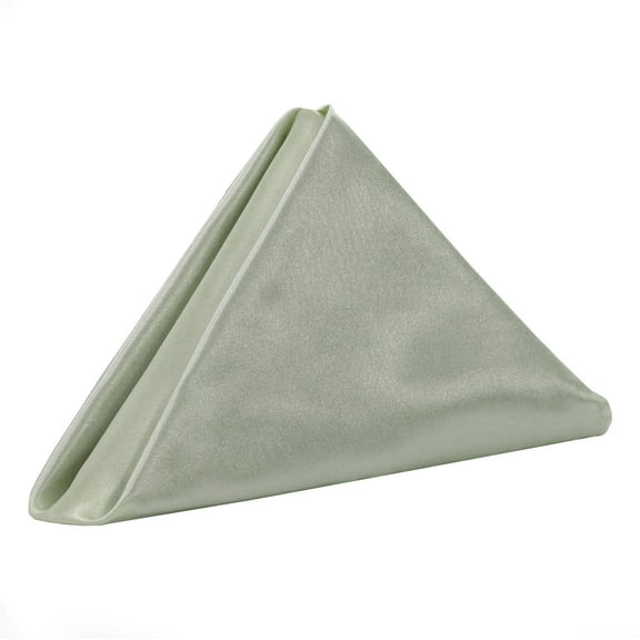 Your Chair Covers - 10 Pack, Sage 20 Inch Satin Cloth Napkins for Restaurants, Weddings, Dinner or Birthdays Parties