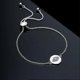 thumbnail image 1 of Pulsera de mal de ojo, pulsera de cruz lateral, pulsera de plata/oro/oro rosa para mujeres y niñas, joyería de cadena deslizante ajustable - Código de modelo 1004, 1 of 5