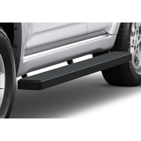 APS Running Boards 6 inches Matte Black Compatible with Toyota 4Runner 2010-2013 SR5 & 10-24 Limited & 19-24 Nightshade Edition Stainless Steel (Nerf Bars Side Steps Side Bars)