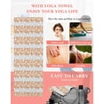 thumbnail image 5 of Orange Gray Botanical Yoga Towel for Hot Yoga Non Slip, Pastoral Spring Summer Leaf Aesthetics Yoga Mat Towel Absorbent Yoga Sweat Towels Microfiber Hot Yoga Blanket for Bikram Pilates 26"x70", 5 of 7