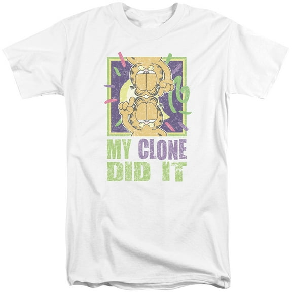 Garfield My Clone Did It S/S Adult Tall White