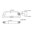 thumbnail image 4 of Pro Chutes 4 Inch Universal Pull Handle. Fits Trash & Laundry Chute Bottom & Side Hinged Doors. Hardware Parts, 4 of 4