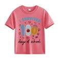 thumbnail image 6 of UACY 100 Days of School Shirt for Kids Boys Girls Funny 100th Day of School Toddler Graphic Short Sleeve T-Shirt, 6 of 6