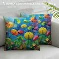 thumbnail image 3 of Nawypu  Summer Spring Pillow Covers Summer Pillows Flower Abstract Floral Watercolor Throw Pillowcase Home Sofa Bedroom Decor Cushion Case Seasonal Holiday Decorations, 3 of 5