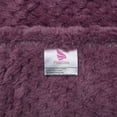 thumbnail image 5 of PiccoCasa Soft Waffle Flannel Fleece Blanket Queen Size,Microfiber Mesh Blanket ,78"x90",Purple, 5 of 7