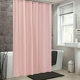thumbnail image 6 of Light Pink Extra Long Waterproof Shower Curtain Liner 71x79 Inches, 6 of 8