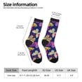 thumbnail image 2 of Rateoe Paint Butterflies for Women Casual Calf Socks - Cute Crew Socks - Thin Soft Above Ankle Socks Size 5-11, 2 of 6