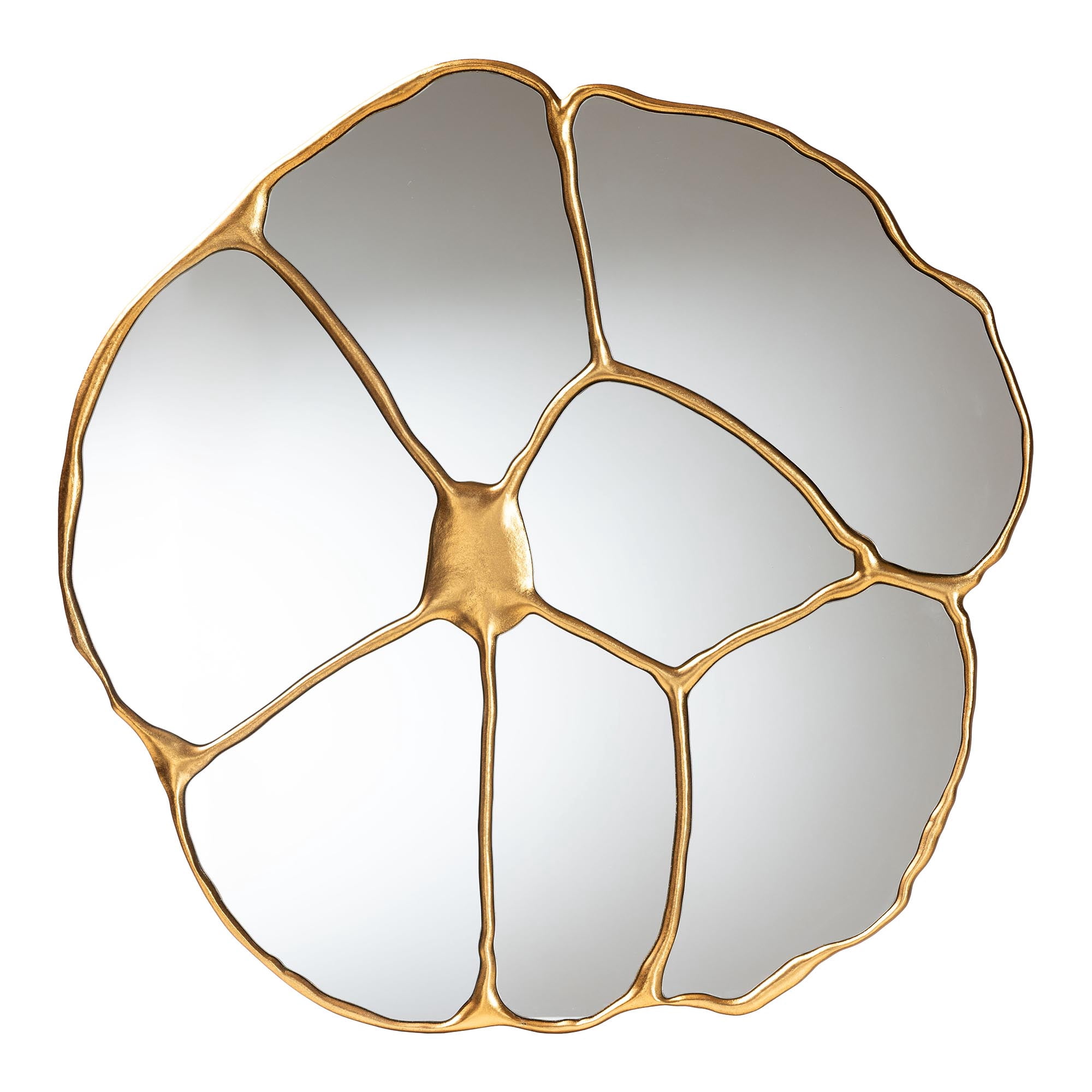 Baxton Studio Novia Vintage Mirror, Antique Goldleaf