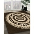 thumbnail image 2 of Ahgly Company Indoor Rectangle Patterned Black Bean Brown Area Rugs, 6' x 9', 2 of 6