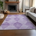 thumbnail image 6 of Addison Rugs Mayfield Washable Transitional Geometric Lavender Rectangle Rug, 8' x 10', 6 of 6