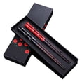 thumbnail image 1 of 2 Pairs Natural Wood 21cm Chopsticks with Case Reusable Classic Style, Dishwasher Safe, 1 of 9