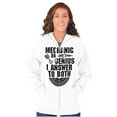 thumbnail image 3 of Mechanic Or Genius Sarcastic Humor Zip Up Hoodie Men's Women's Brisco Brands X, 3 of 6