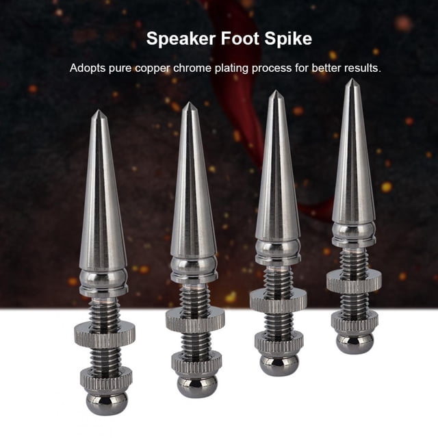 Wchiuoe Copper Speaker Base Pad, 4 Pairs, Shock Absorption for HIFI Speakers