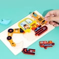 thumbnail image 4 of Linnome Wooden Number Puzzle Educational Math Plaything Logical Thinking Board for Developing Motor Skills, 4 of 6