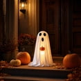 thumbnail image 6 of Cute Ghost Decor Light Up Halloween Decorations 19 Inch Spooky Halloween Decor Indoor Halloween Home Decor Indoor Battery Operated Halloween Lights for Party Table Display, 1 Pack, 6 of 7