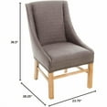 thumbnail image 2 of ​​Mid-Century Dining Chair - Handmade Nailhead Trim (Brown Gray)​​, 2 of 5