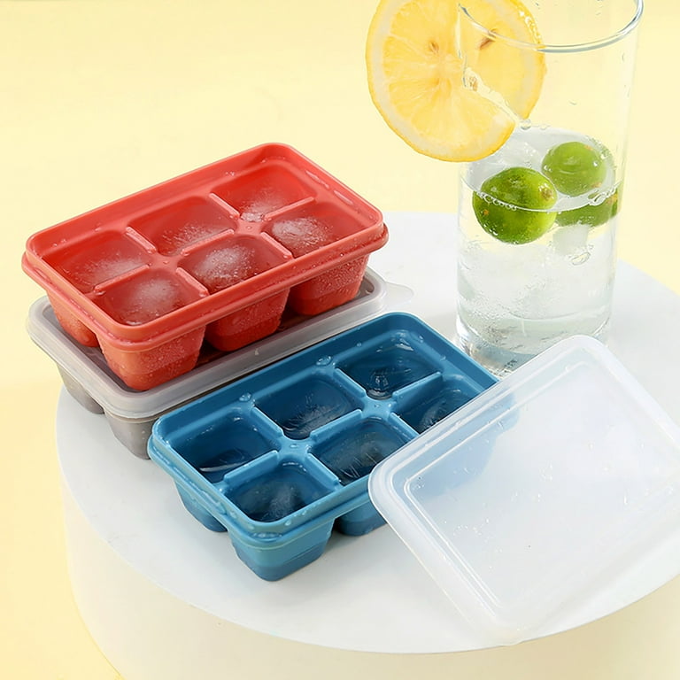 Vikakiooze Ice Maker DIY Personalized Ice Box 6 Small With Lid Making Ice  Mold Set, which can be used to make cocktails, ice wine, etc. 