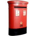 thumbnail image 1 of Handcrafted Rustic Wall Mount Iron Art Mailbox Vintage Decorative Post Mail Box Post Mailbox British Style Letterbox Durable Metal Post Box Nostalgic Charm Home Decor (Color : red), 1 of 1