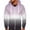 Purple, variant on Mens Sports Fitness Sweatshirt Hooded Zipper Gradient Print Jacket