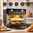 thumbnail image 5 of CUSIMAX Air Fryer Oven, 10-in-1 Convection Oven, 24QT Air Fryer Combo, Countertop Air Fryer Toaster Oven with Rotisserie & Dehydrator, Rich Accessories, Black, 5 of 6