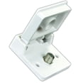 thumbnail image 3 of JR TV Cable Entry Plate 47755 Single Cable; With 75 Ohm F-Type Connector; 0.500 Inch x 0.500 Inch Cutout Dimension; 2.062 Inch x 2.062 Inch Outside Dimension; Weather Proof; Polar White, 3 of 3