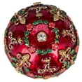 thumbnail image 5 of danila-souvenirs Faberge style Alexander Palace Egg / Trinket Jewel Box 5.6'' (14 cm) red, 5 of 5