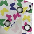 thumbnail image 4 of Ambesonne Modern Grommet Curtain, Romantic Butterfly, 50" x 84", Dark Blue Yellow, 4 of 6
