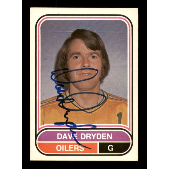 Dave Dryden Autographed 1975-76 O-Pee-Chee WHA Card #104 Edmonton Oilers SKU #251846