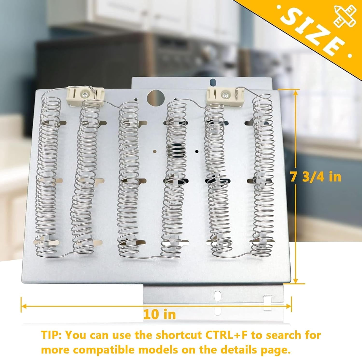 Dryer Heating Element 964p3 61927, Dryer Heating Element Include Thermal Fuse，Replaces Part Number 964p3 61927 D510329p 61195