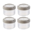 thumbnail image 1 of S SERENABLE 4Pcs Small Squeeze Bottles Portable Food Storage Container Seasoning Bottles Round Gray, 1 of 9