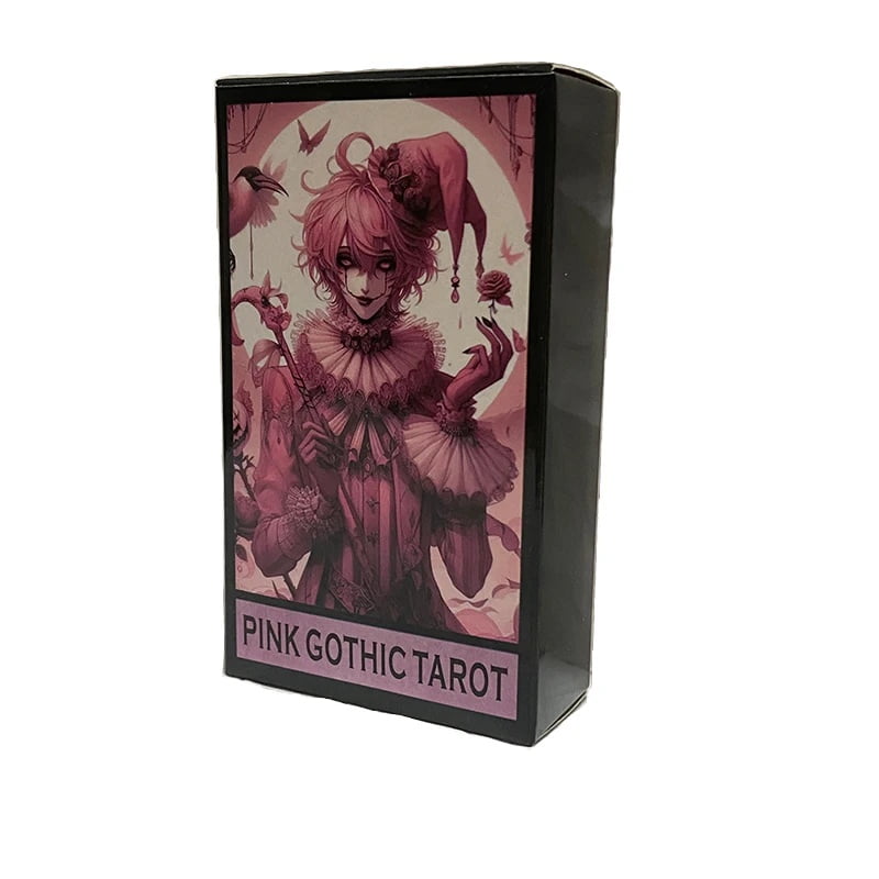 Pink Gothic Tarot Deck 78 cards English For Family Party High Quality Fortune Telling Divination Tarot Cards Deck Board Game