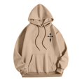 thumbnail image 5 of MHFRRA Sudadera con Capucha y Estampado Gráfico de Moda para Uso Informal y Actividades Al Aire Libre Caqui, 5 of 5