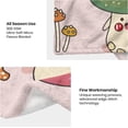 thumbnail image 4 of Cute Mushroom Blanket Soft Fuzzy Flannel Lightweight Pink Mushrooms Throw Blanket for Couch Sofa Bed Mushroom Decor Birthday Gifts Blankets for Adult Baby Kids Pet Blanket All Season 60"x50", 4 of 6