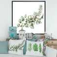 thumbnail image 2 of Designart 'Eucalyptus Branches With Christmas Bouquet' Traditional Framed Canvas Wall Art Print, 2 of 5