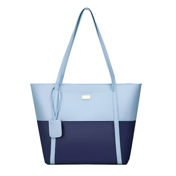 GASTROPOD Women'S Shoulder Handbags, Soft Leather Purses for Women, Lady'S Fashion, Elegant Handbag for Commuting and Daily Travel, Large Capacity Handbag, Wallet, Blue (Multiple Pockets & Zipper)